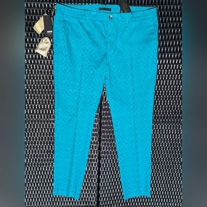 NWT Teal Ankle Cropped Pants, Sophie Style, PTOW Woman Pant, Size EU 48